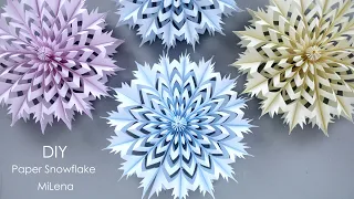 ❄️ СНЕЖИНКА ИЗ БУМАГИ ❄️СУПЕРОБЪЕМ ❄️ 3D PAPER SNOWFLAKE ❄️