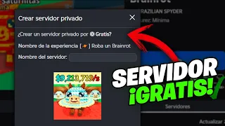 ¿Cómo tener un Servidor Privado GRATIS en Roba un Brainrot? FÁCIL con este Truco 😱