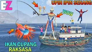 ULTRAMAN MANCING DAPAT IKAN CUPANG RAKSASA, UPIN IPIN SENANG - GTA 5 BOCIL SULTAN