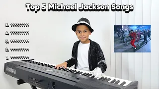 Top 5 Michael Jackson Songs! 🤯🎹🎶 8 Year Old Piano Prodigy Jelijah Diaz #piano #talentedkids #mj