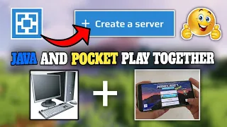 How To Play java And Pocket Edition Player Together | Aternos Server | Tutorial