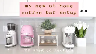 At Home Coffee Bar Tour | Smeg Collection | Coffee Bar Ideas