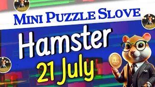 HAMSTER Combat Mini Game Solve Key 2🎯|Hamster Combat Mini Game 21 July Slove| Hamster Kombat Puzzle