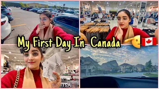 My First Day In Canada 🇨🇦🥲-Shopping aur dhair Saray kaam kiyay😃
