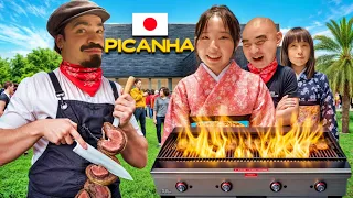 Levei Meus Sogros Japoneses Para Provar Churrasco Brasileiro Pela Primeira Vez! 😱🔥