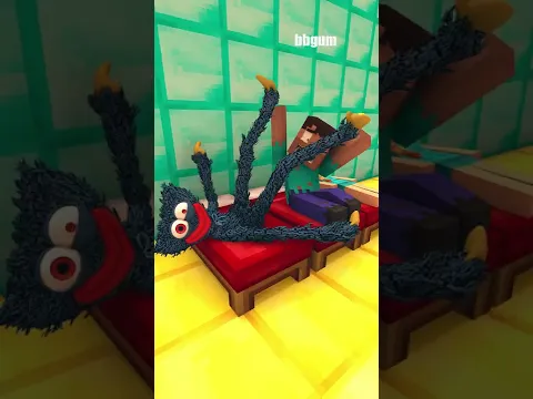 huggy wuggy dont sleep #minecraftanimation #shorts