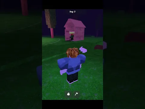Hid the cyborg's gun in 99 nights #99nightintheforest #roblox #99nights