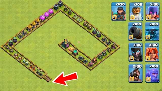 OMG! Latest Hard Trap VS Troops Challenge on COC | Who Can Survive?