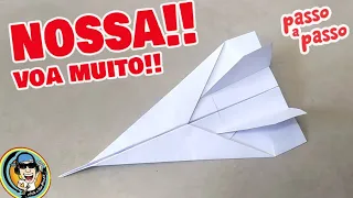 COMO FAZER AVIÃO DE PAPEL (DOBRADURA MÉDIA) #origami2022