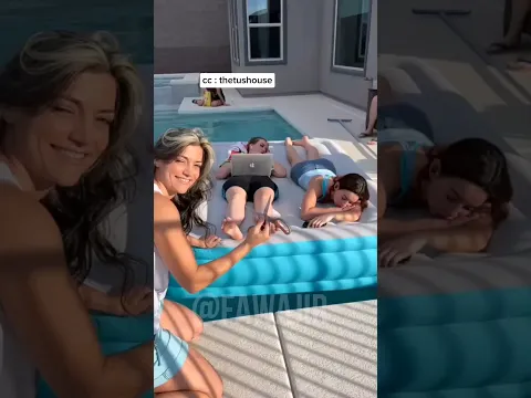 أرادت هذه الأم أن تلعب مزحة على هؤلاء الفتيات في حمام السباحة!(thetushouse:cc)#shorts