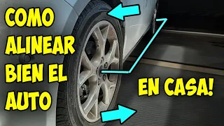 COMO ALINEAR UN AUTO SIN APARATOS NI EQUIPO (FACIL!!)
