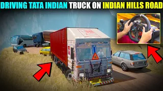 Driving Tata Indian Truck With Heavy Load On Hills Gameplay With Logitech G29