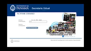 Inscríbete Ahora en la Secretaría Virtual 2025 de la Universidad de Panamá