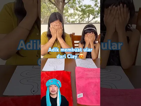 Adik membuat ular dari Clay 😍 @ArikaWorld #RamadanwithYouTube