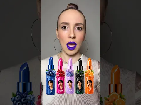 BTS Lipstick Color Check😱🎤💋#lipstick #challenge #bts #btsarmy #beauty #makeup #shorts