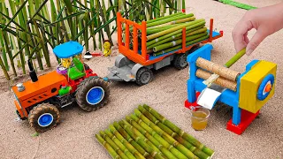 Top diy tractor making mini sugar cane juice machine | diy fruit juicer science project | HP Mini