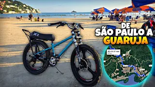 DESCI DE SÃO PAULO ATÉ A PRAIA DE GUARUJÁ DE BIKE MONTADINHA ARO 24