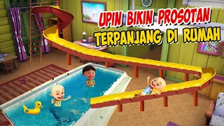 Upin ipin Bikin Prosotan terpanjang Kolam renang di Rumah , ipin senang ! GTA Lucu