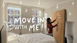 Moving Into My New Apartment in London ✨ Setting Up My Bedroom & Building Furniture!