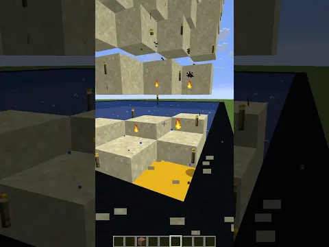 minecraft satisfying sand drop
