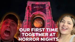 OUR FIRST TIME TOGETHER AT HALLOWEEN HORROR NIGHTS!!! (GIRLFRIEND CRIED)