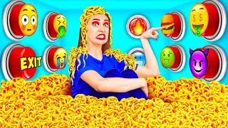 Desafío de 1000 Botones Misteriosos Solo 1 te permite escaper | Momentos divertidos TeenChallenge