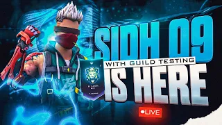 🔴[ LIVE ] SIDH 09 OFFICIAL ❗1 V 1 GUILD TEST ON LIVE #shorts #shortsfeed #freefire #freefire #viral