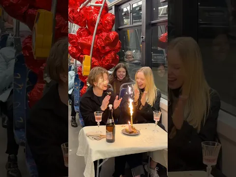 Thank you for 1 subscriber in the tram! 🥳❤️ #matvijenkooo                              FAKE FIRE ⚠️