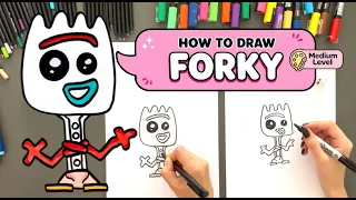 How to Draw Forky 💛 Easy & Fun Tutorial | Toy Story