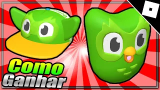 Como Ganhar Os itens [Duolingo Snapback Cap, Duolingo Bodysuit] Roblox Evento Duolingo Game Hub