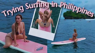 Trying Surfing in the Surf Capital of Philippines