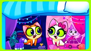 💖💙 Rosa vs Azul: Quarto Secreto Debaixo da Cama 💖💙 Desafio para Crianças 😻 por Mia Miau