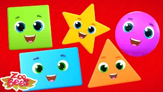 The Shapes Song, Learning Video for Children by Zoobees Sing Along