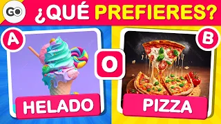 QUÉ PREFIERES QUIZ | 🍨🍕 Helado o Pizza |💰💖El Dinero o el Amor  | Test de conocimiento