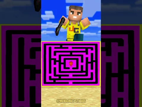 HELP! Herobrine Needs to Solve the Maze Challenge!  #funnyshorts