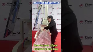 Blanket vacuum packing machine  factory, blanket compact packaging machine supplier China