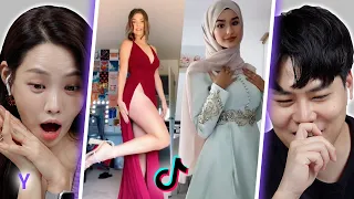 틱톡 ‘Prom Dress’ 챌린지를 처음 본 한국인 남녀의 반응 | Y
