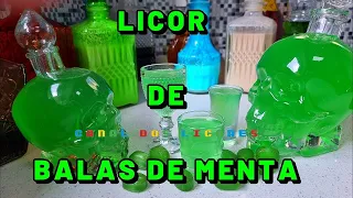 Licor de Balas de Menta