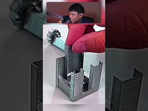 Como hacer un carrito de juguetes con grapas.