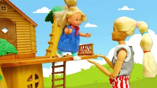 Домик на дереве для куклы Штеффи: чей домик окажется лучше? 🏡✨