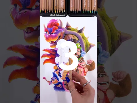 New TikTok Drawing Transition Tutorial | Super Mario
