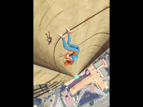 Tumbling Spider-man in Falls into the Pool in GTA5 MOD!
