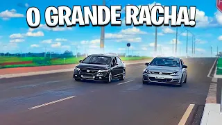 MEU CIVIC SI TURBO vs GOLF GTI (VILÃO) DO DIEGO FAUSTINO!!!