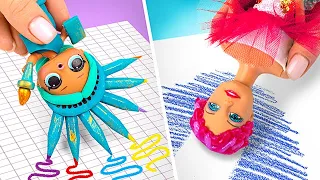 Lifehacks mit Puppen || Wie man Spielzeug in die Schule bringt
