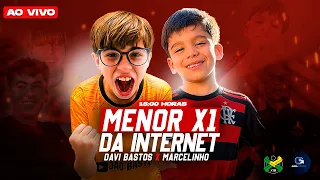 AO VIVO - DAVI BASTOS X MARCELINHO - O MENOR X1 DA INTERNET!!