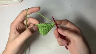 Hello everyone, today I will crochet a blue round hat part 1
