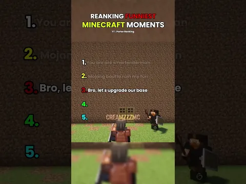 Ranking The Funniest Minecraft Moments 😭 #minecraft #shorts  #bestminecraftclips #gaming