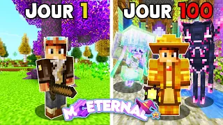 J'ai passé 100 jours sur MINECRAFT ETERNAL, voici ce qu'il s'est passé...