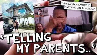 "TELLING MY PARENTS I BOUGHT A HOUSE.." 🙈🏠 (MOVING OUT OF THE CONDO) 😢 | Kimpoy Feliciano
