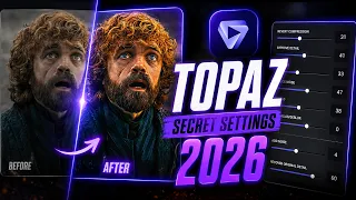 Topaz AI Secret Settings 2026 🔥 Get Sharp 4K Quality Instantly